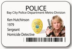 Ken Hutchinson Badge HALLOWEEN Costume Accessory